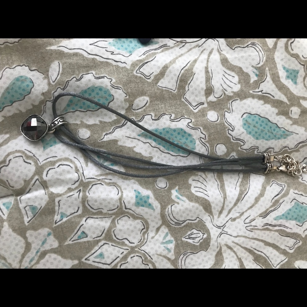 Grey and silver Brighton necklace
